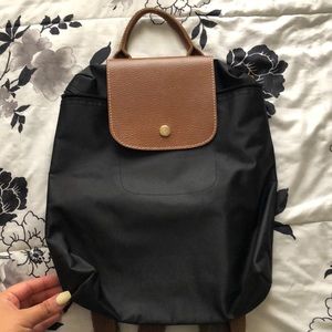Mini black water resistant backpack